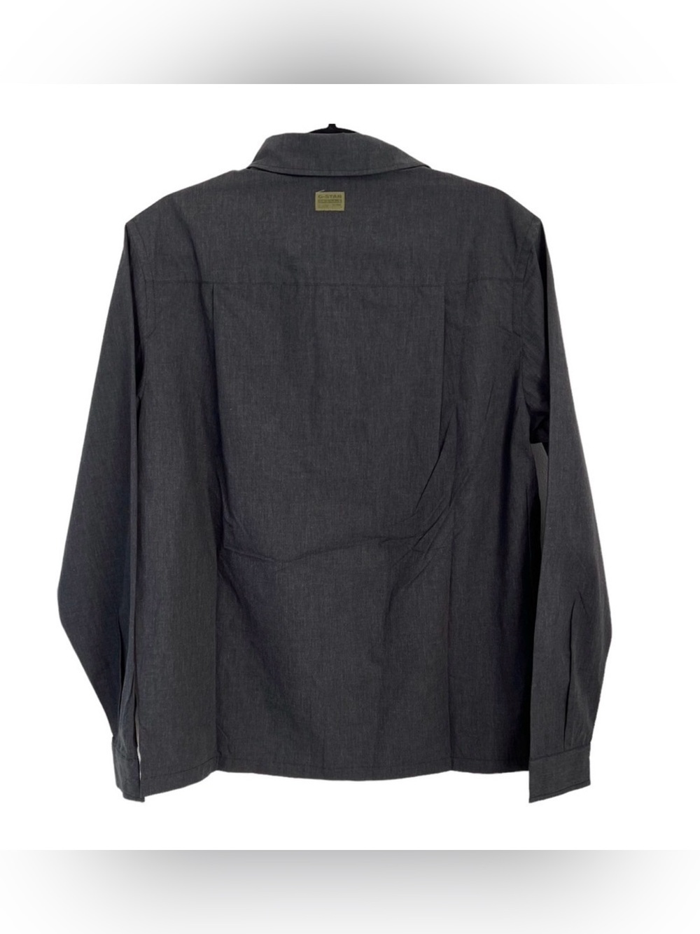 G-Star Men’s Dark Heather Black Relaxed Fit Straight Hem Utility Shirt XXL NWT - Picture 4 of 9